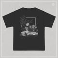 JO-Clo Black Floral Graphic Tee