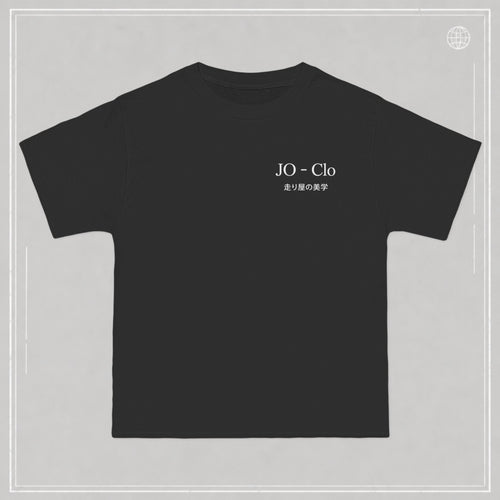 JO-Clo Black Floral Graphic Tee